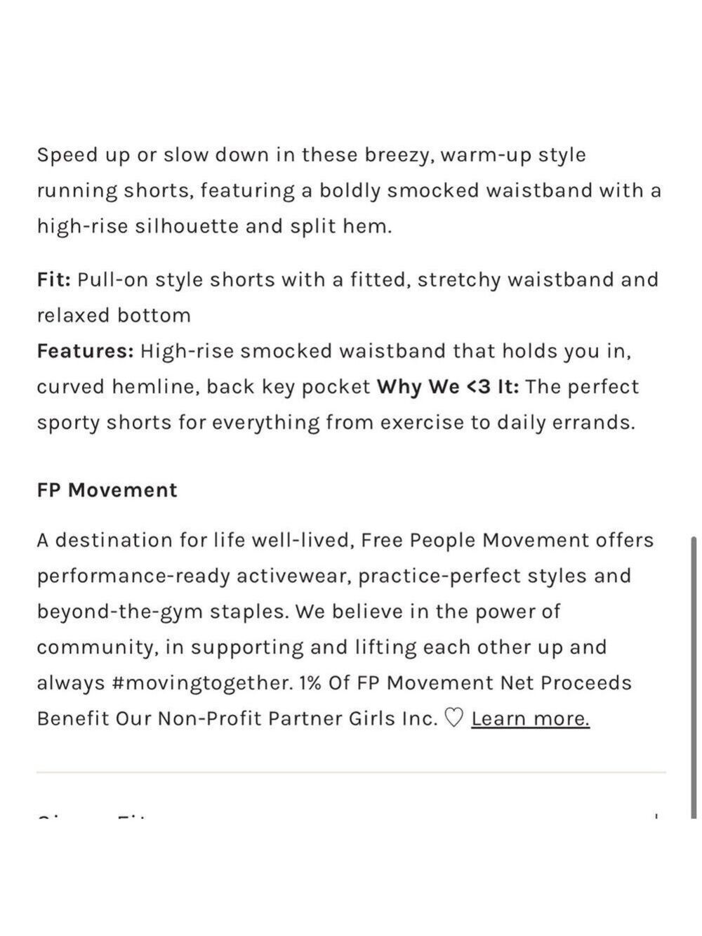 FREE PEOPLE ‘My Way Home’ High-Rise Athletic Shorts - Picture 11 of 11